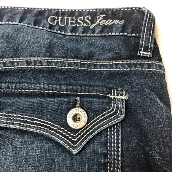 Guess Flirty Skinny Stretch Dark Wash Jeans 32 - Picture 6 of 13